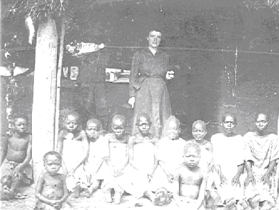Elizabeth Thompson at Chief Manzalis village